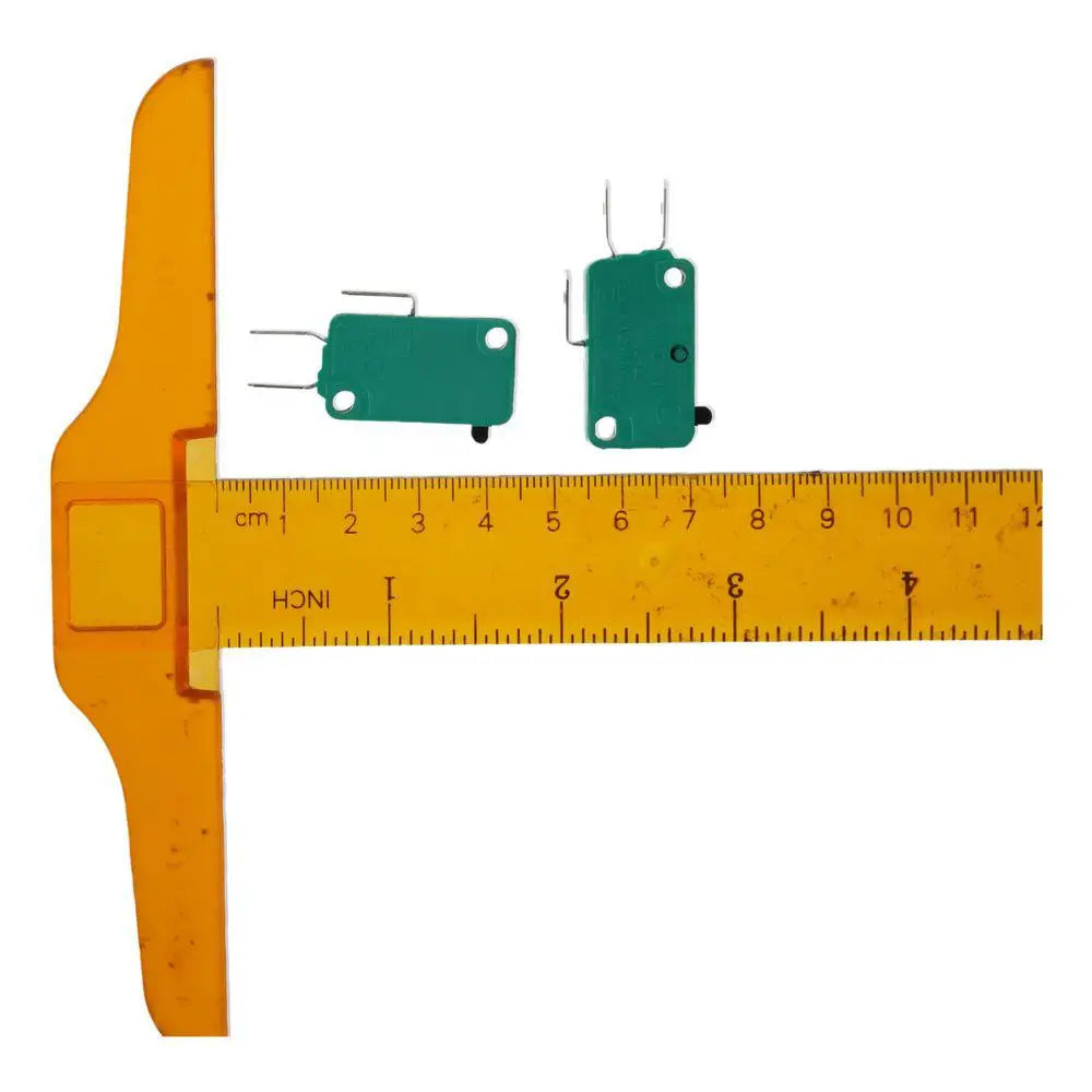 2pcs Durable KW3-OZ Micro Limit Switches 16A 125/250VAC Green Micro Switch SPDT NO NC 3 Pins Limit Switch PCB Terminals Quake