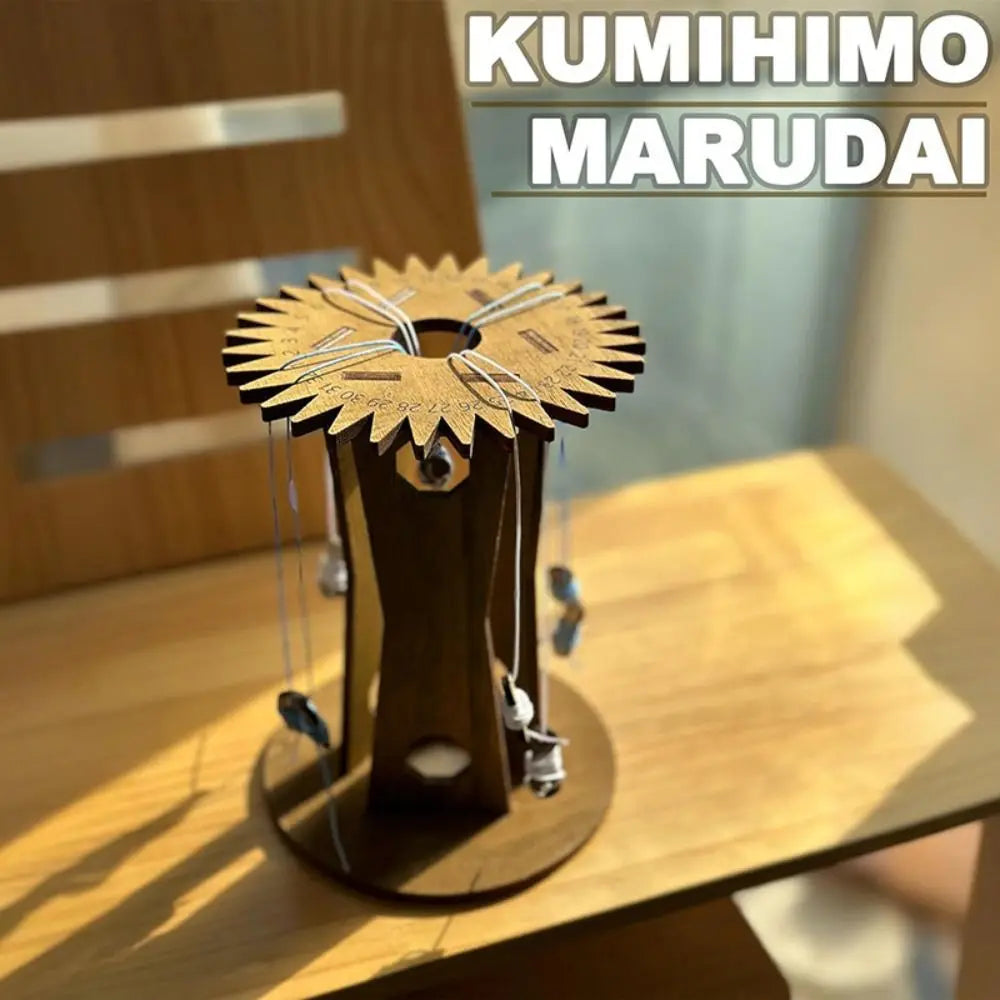 Vertical Kumihimo Marudai Disk New DIY Wooden Hand Rope Braiding Disk Handmade Hand Rope Braiding Frame Quake