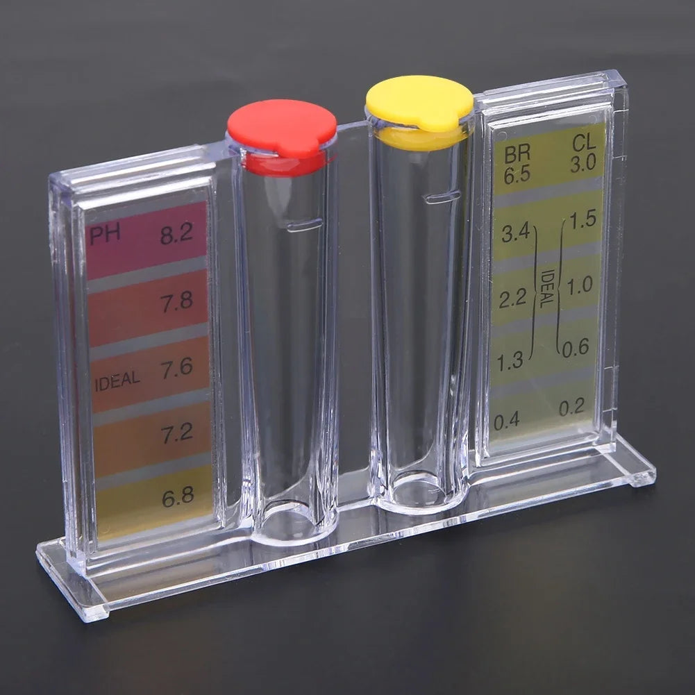 PH Chlorine Water Quality Test Kit Swimming Pool Tester Water Testing Box Quake