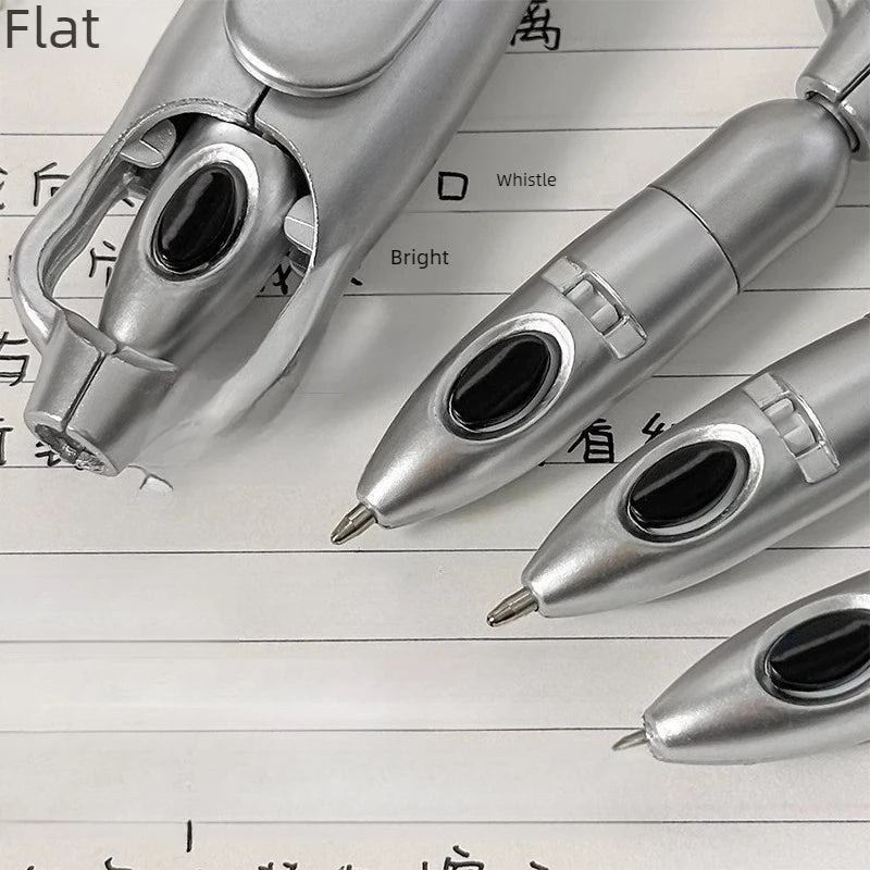 Transforming pen decompression automatic fun stationery squid strange press type ballpoint pen neutral pen Quake