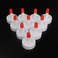 10pcs 28mm Bottle Cap Tip Conversion Head Plastic Red Bottle sealing cap Universal Leak Proof Squeeze Bottles Replacement Caps Quake Dull