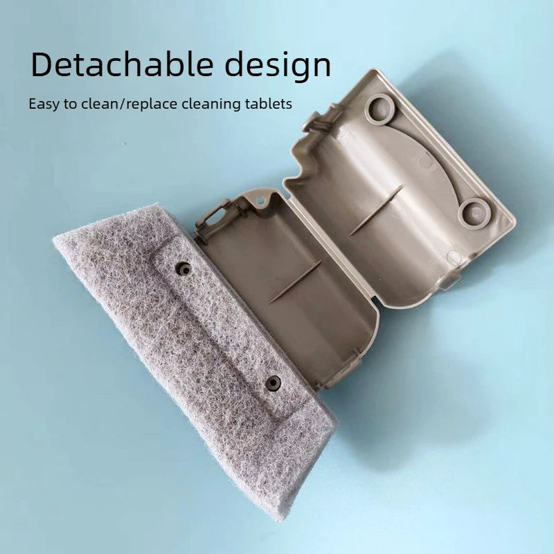 Household Window Track Cleaning Brush Slit Dust Remover Brush Detachable Scouring Pad Groove Dead Corner Cleaning Tool Quake