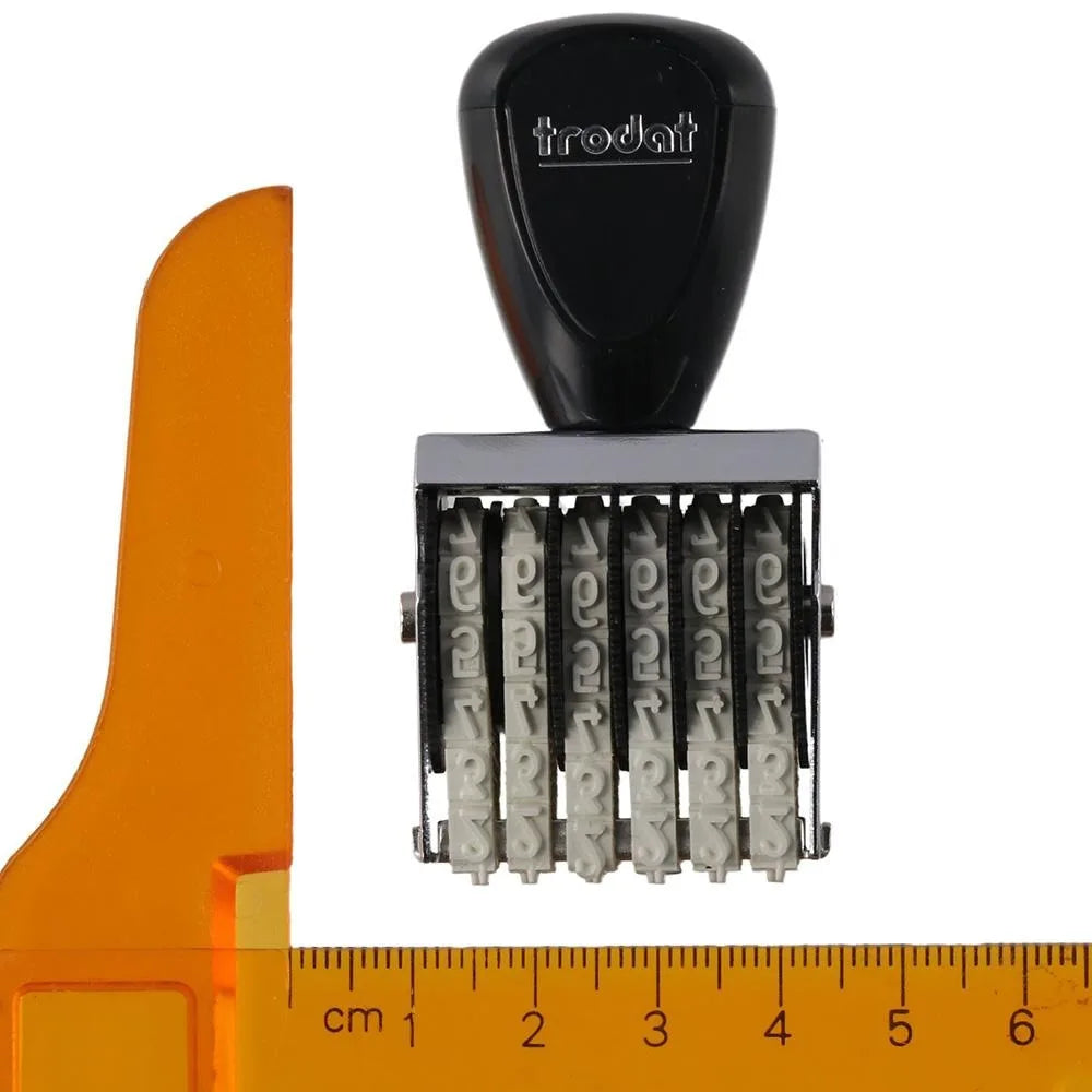 Roller 4,6 or 8 Digit Number Number Stamp Personalized Changeable Roller Stamps Business Stamps Office Quake
