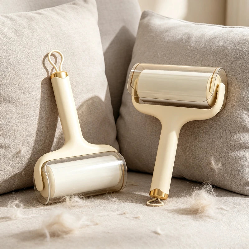 Washable Lint Roller Hair Remover Roller Tearable Refill Paper Brush Pet Hair Remover for Clothes Sofa Cleaning Quake