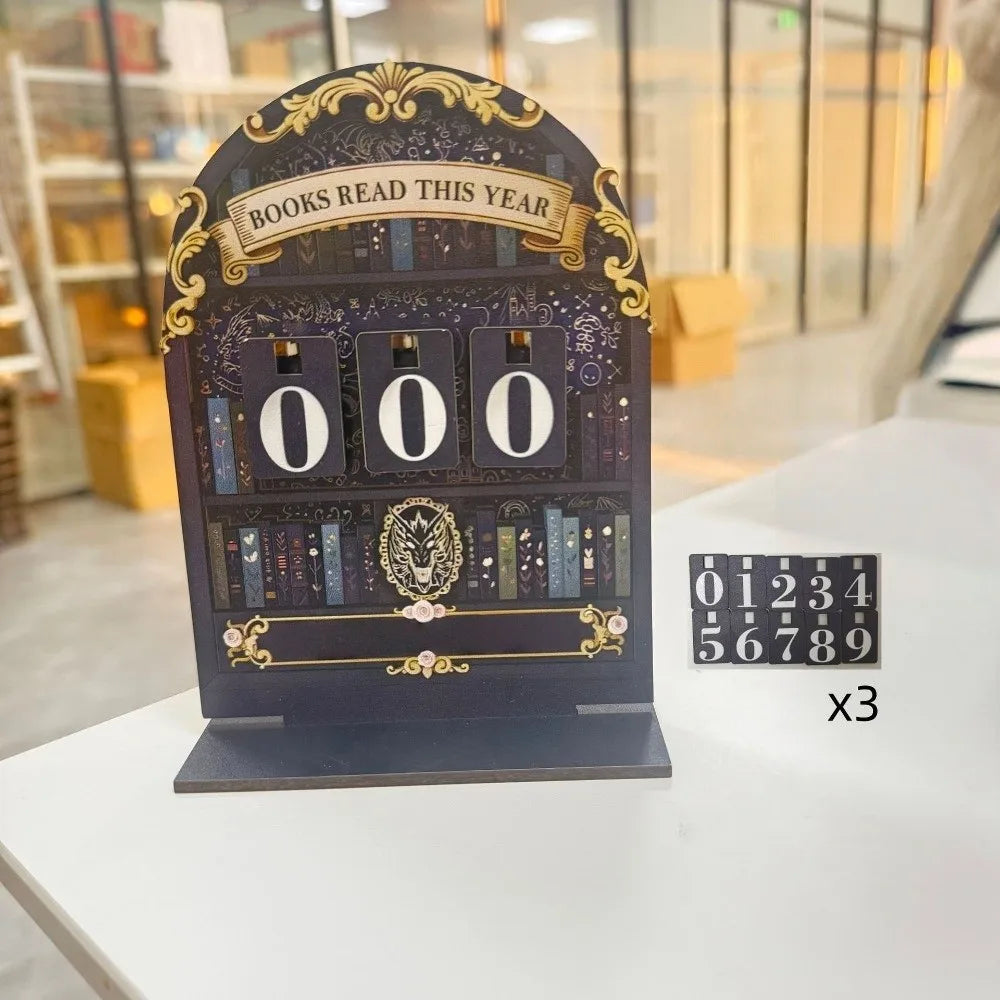 Handmade Reading Challenge Tracker Read This Year Eco-Friendly Books Read Tracker Personalized Reading Tracker Hanging Signage Quake B