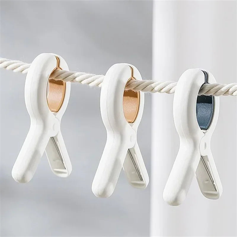 1/2/4Pcs Clothes Pegs Dry Quilt Single Clothespins Household Cotton Quilt Hanger Large Windproof Clip Clothes Quilt Organizer Quake