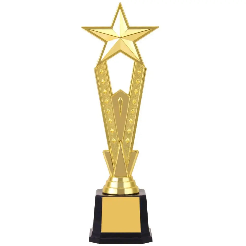 Golden Award Trophy Star Singing Dancing Competition Reward Prize Cup Craft Souvenirs School Rewarding Supply Quake 28x9cm