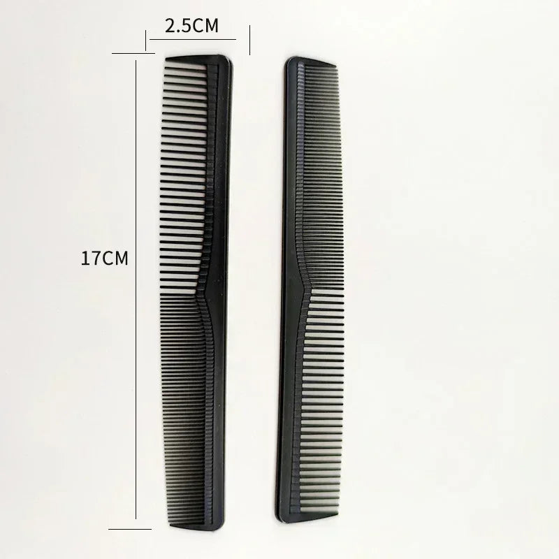vvocci 5-Piece Wide Tooth Carbon Fiber Salon Cutting Comb Set–Heat Resistant Professional Hairdressing Styling Comb for Barbers Quake