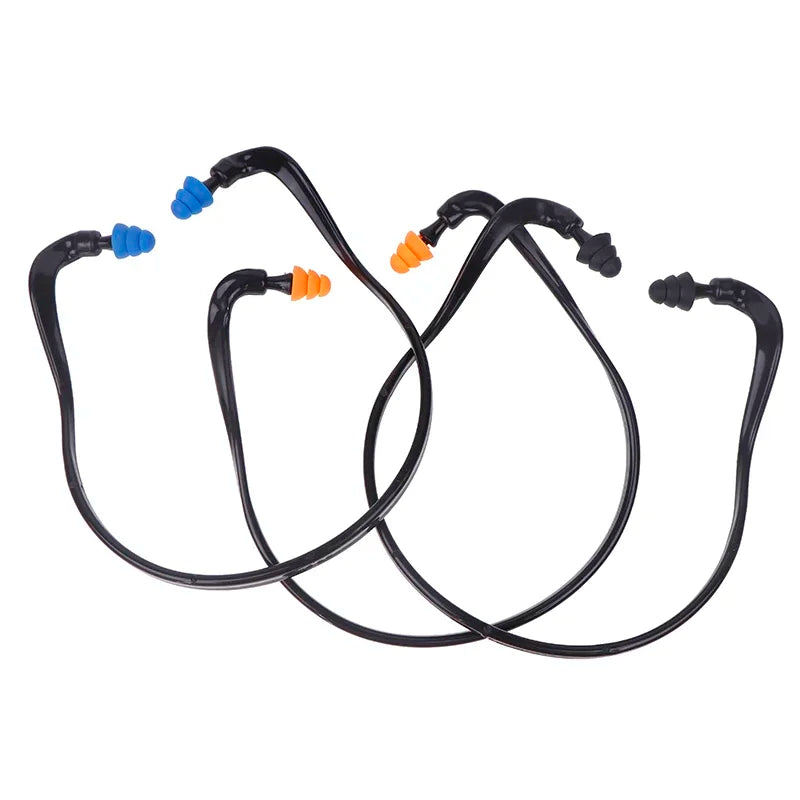 1PC Soft Silicone Head-mounted Earplugs Noise Reduction Ear Plugs for Sleeping & Working Anti-Noise Earmuff Hearing Protector Quake mix