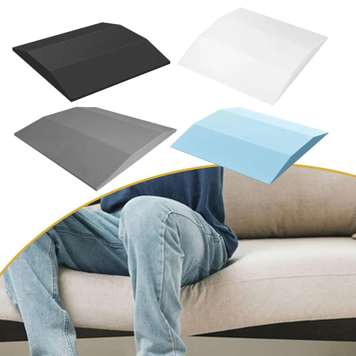Sag Repair Pad Curved High Density Sponge Ergonomic Seat Support for Modular Sofa Furniture Accessories Quake