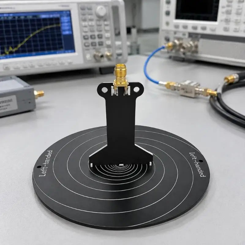 Defined-LHCP Circularly Polarized Antennas with 1GMHz−9.2GHz Coverage for Spectrum Analysis, Radio-Frequency Development K1KF Quake