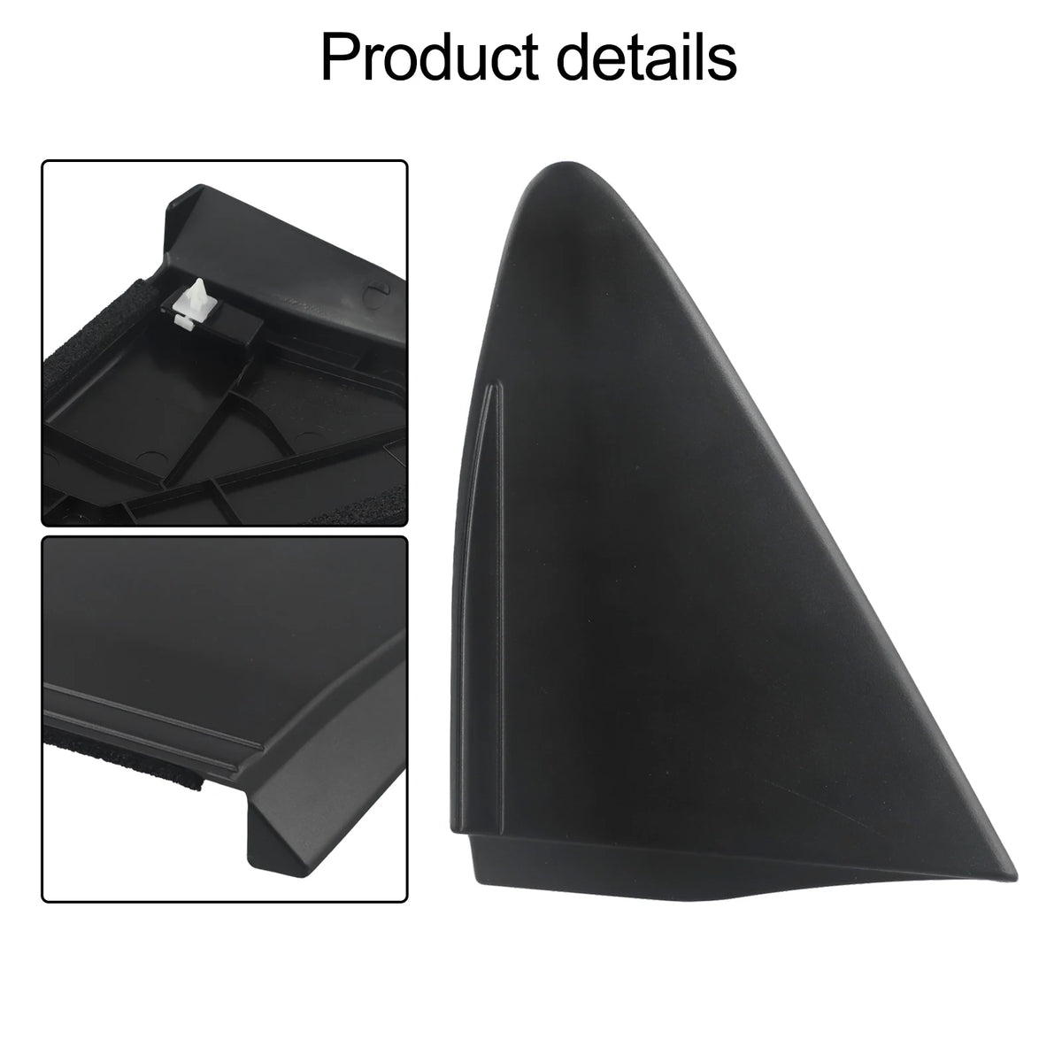 Easy To Use Car Exterior Left Mirror Pillar Trim Left Mirror Trim ABS Material Black Color OEM Number 60118-0D190 Quake