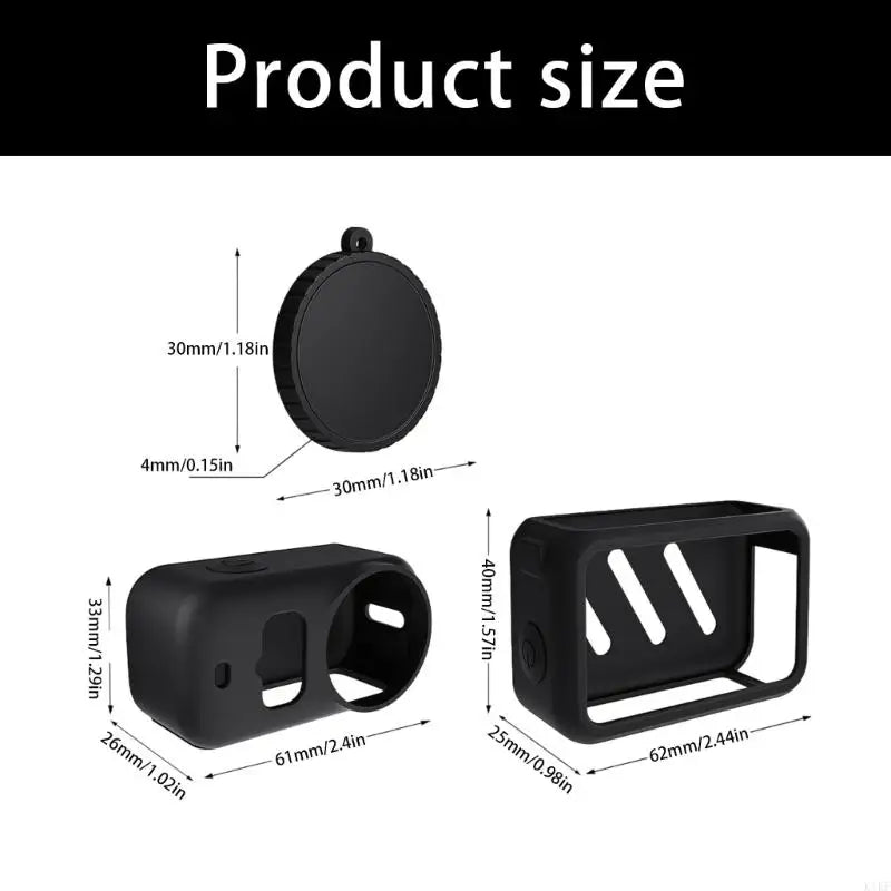 Waterproof Silicone Cover For Selected Action Camera Smooth Texture And Easy Removal Protective Cover K1KF Quake
