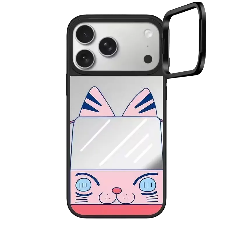 Bamboo Grove Camera Ring Stand Mirror Surface Phone Cover for IPhone 14 15 16 17 18 Pro Max Case for IPhone 18Pro Quake mirror (MagSafe) for iPhone17 Pro Max