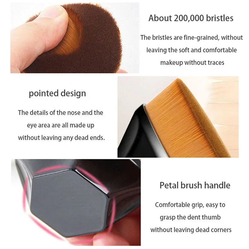 1Pcs New Arrival Foundation Brush BB Cream Makeup Brushes Loose Powder Brush Flat Kit Pincel Maquiagem Make Up Brushes Quake