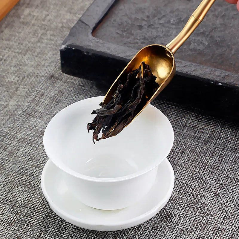 Tea spoon tea shovel small brass tea set accessories tea spoon single tea spoon tea set tea spoon tea spoon Quake