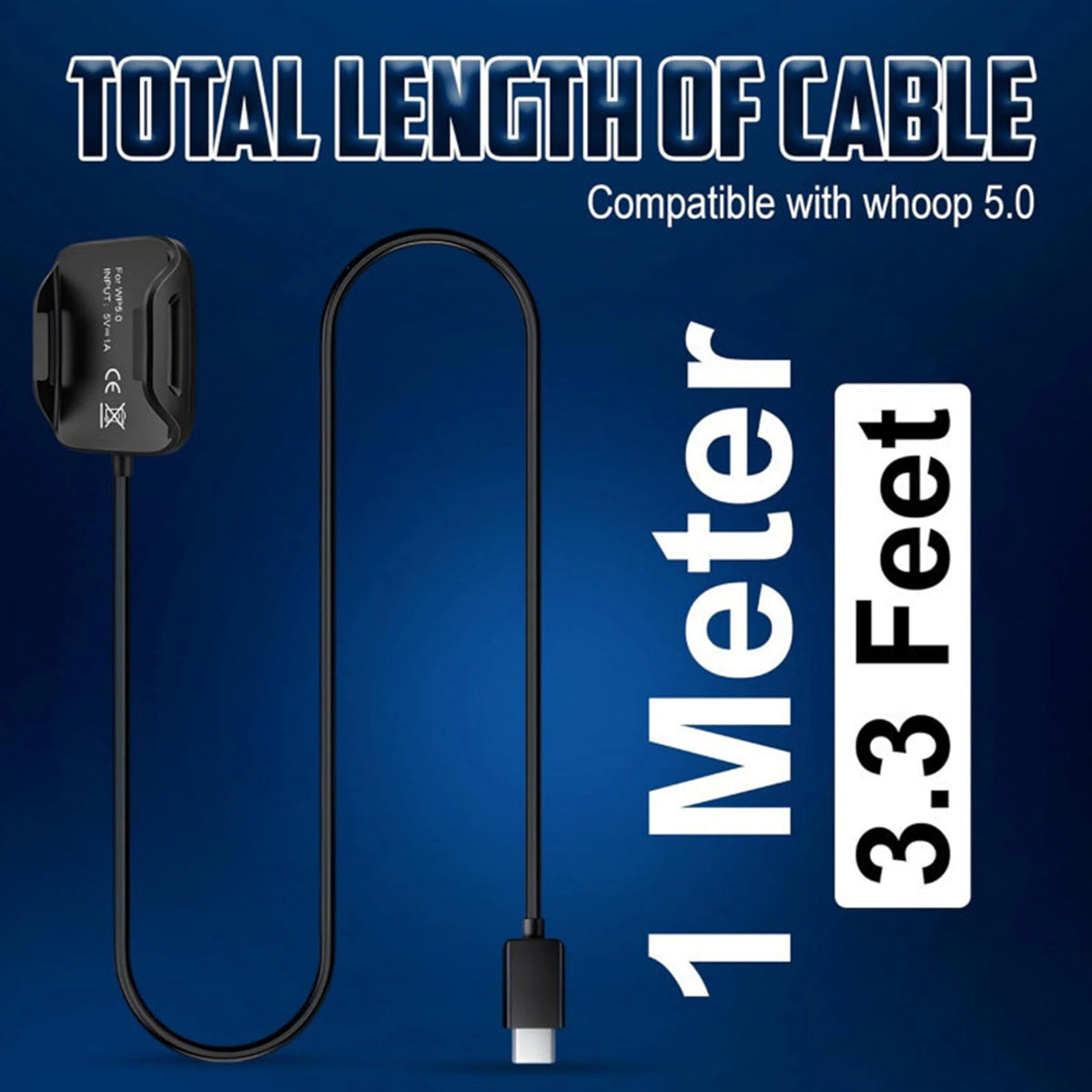 for Whoop 5.0 MG Portable Magnetic Charging Cable with 1m Charging Cable Basic Smartwatch Charger for Whoop 5.0/MG Smartwatch Quake