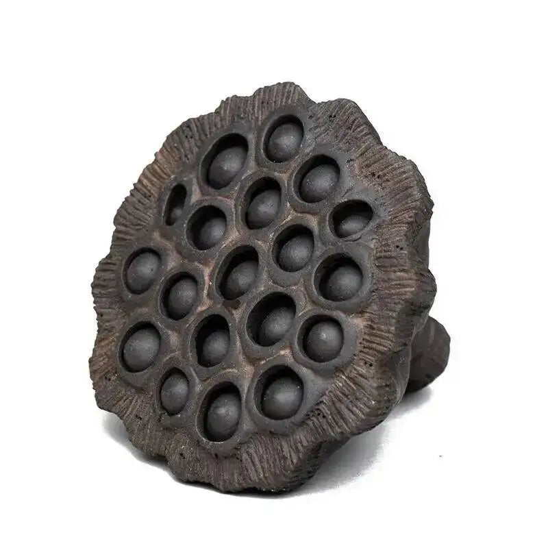 Yixing Zisha Tea Pet Lotus Pod Ornament Old Lotus Seed Sculpture Craft Tea Set Tea Ceremony Ceramic Accessories Miscellaneous Quake Style 4 1
