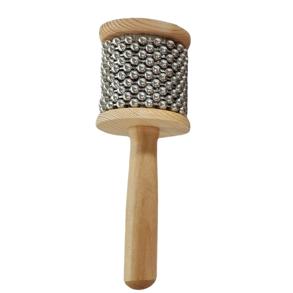 Cabasa Instrument Cabasa Hand Shaker Wooden Cabasa Instrument Musical Toy for Music Education With 3 Sizes Quake 6.5cm