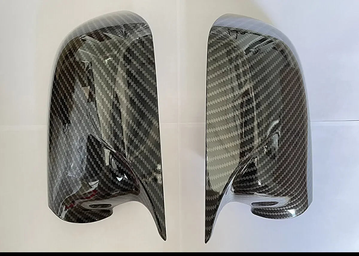 For Mazda 2 3 6 2003 2004 2005 2006 2007 2008 Rearview Side Mirror Cover Wing Cap Exterior Door Rear View Case Trim Carbon Fiber Quake