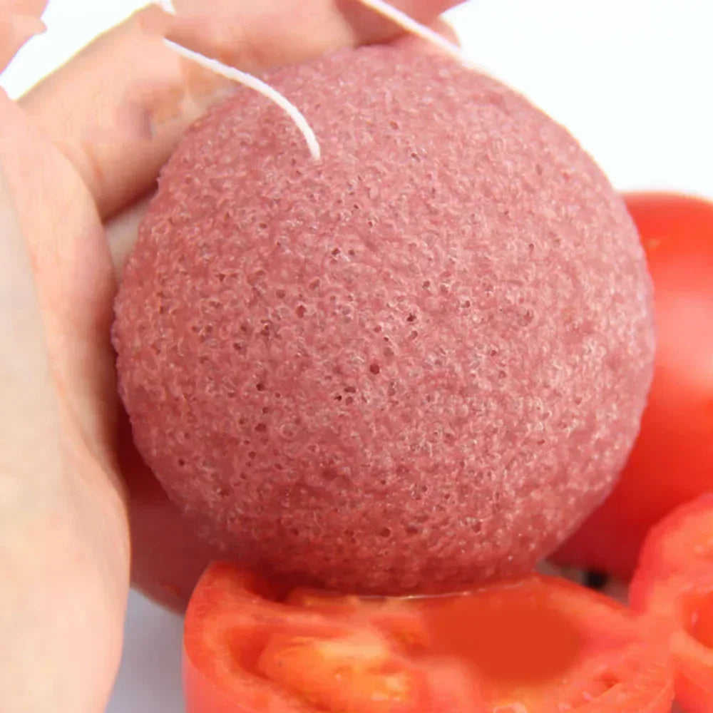 1Pc Puff Natural Cleanse Exfoliator Puff Face Cleaning Sponge Round Shape Konjac Face Washing Facial Tools Wholesale 2025 Quake
