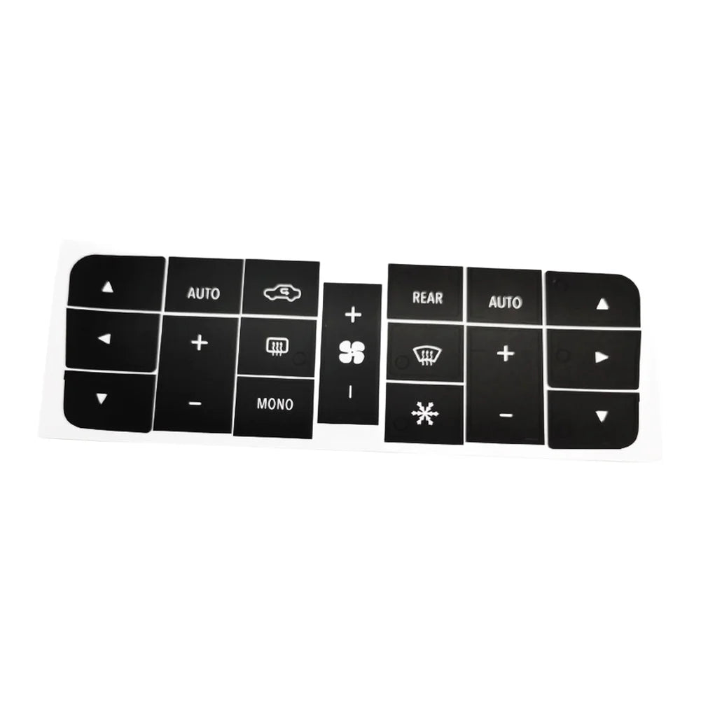 Vinyl HVAC Button Label Decal Compatible with For Maserati and For Granturismo Interior Climate Control Panels Quake