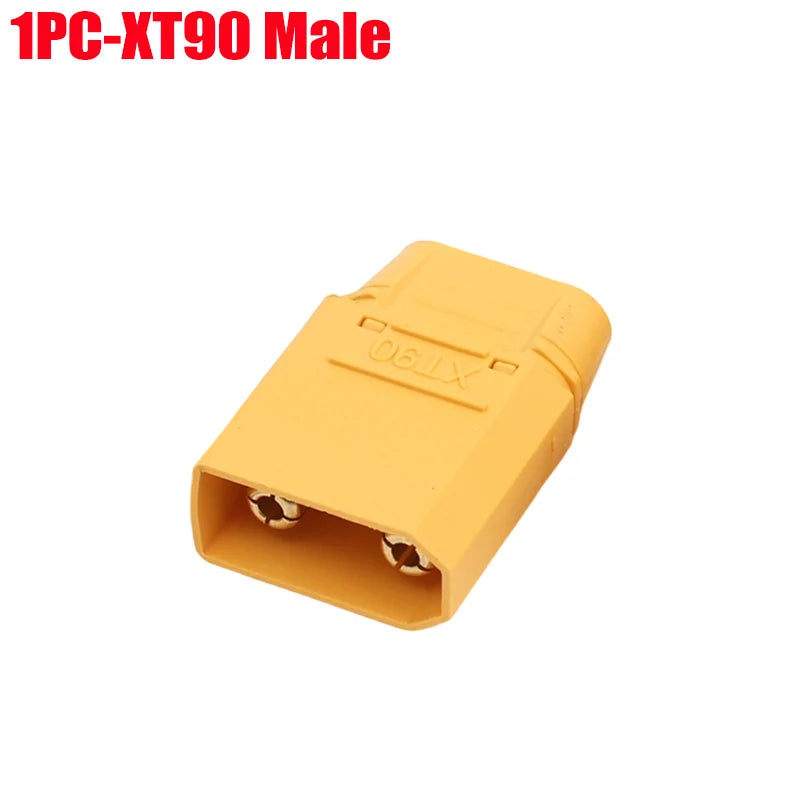 20/1Pairs Male Female XT90 Terminal Plugs for RC Lipo Battery Drone Boat Airplane Welding Wire Cable Adapters Connector Plugs Quake 1PC-XT90 Male