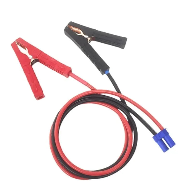 Heavy Gauge 10/12AWG Alligator Clip to Plug Cable Low‑Voltage High Current Battery Charging DIY Adapter Replacement Spare Part Quake type1 EC5 10AWG 0.5M