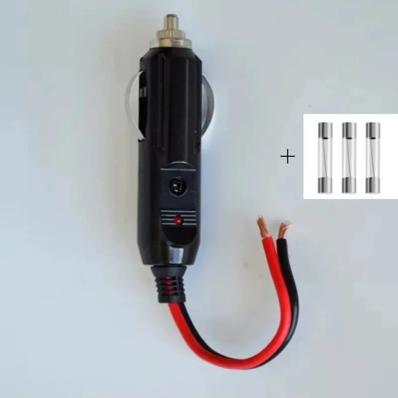 Heavy Duty Cigarette Lighter Adapter Cable 12AWG, Universal Power Cord M6/8/10 Ring/Bakelite Bullet for 12V Vehicle Power Supply Quake
