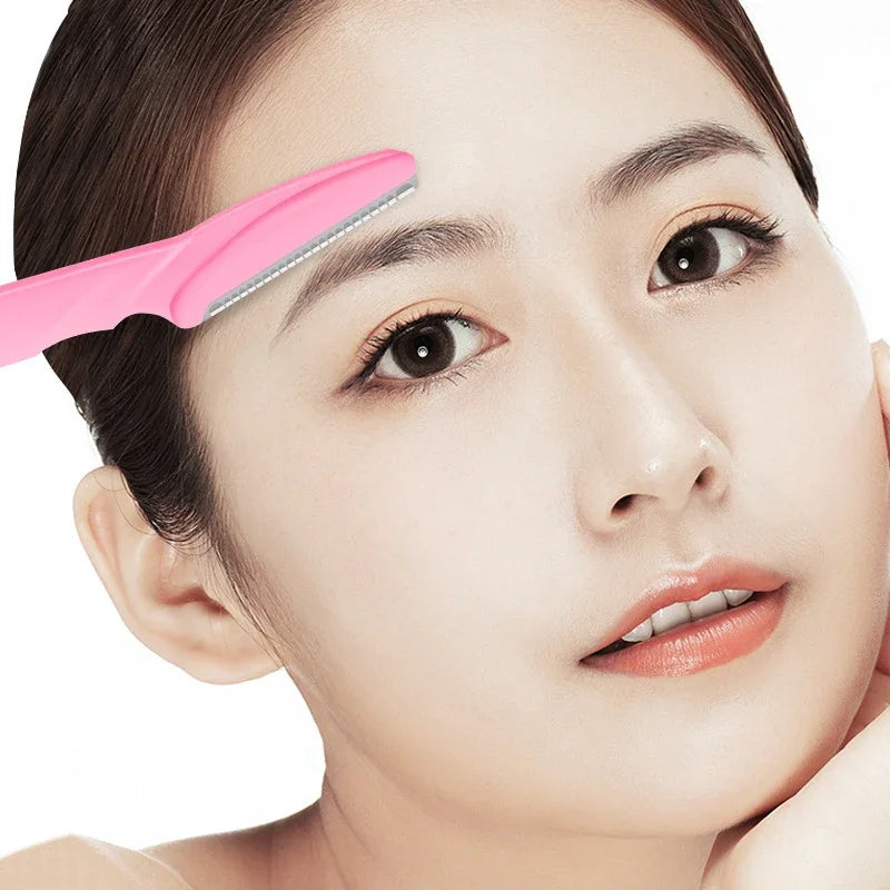 Travel Portable Eyebrow Trimmer Face Razor Face Hair Remover Tools Eyebrow Razor Instruments Cosmetic Beauty Pro Make Up Tools Quake