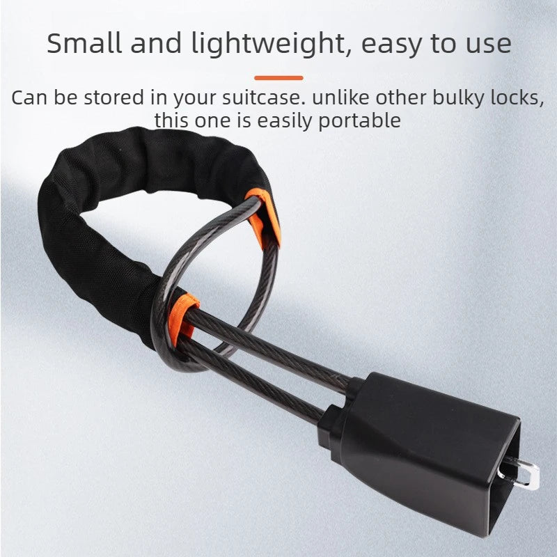 Vehicle Steering Wheel Anti Theft Lock Hot Selling Steel Cable Safety Buckle Lock Durable Easy Install Car Security Lock Quake