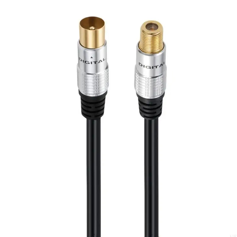 Coaxial Satellite Antennas Cable RG59U, F Female to TV9.5 Male Cable for Cable Box, Receiver, and DVR Setup K1KF Quake