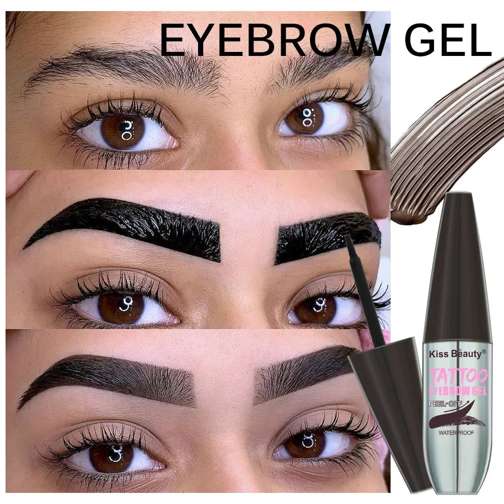 Bridal Wedding Eyebrow Tint Peel Off Gel Waterproof Long Lasting Natural Color Semi Permanent Makeup for Wedding Day Quake