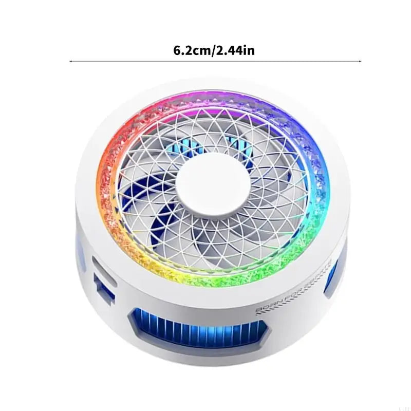 Phone Cooling Fan With Light Radiator Semiconductor Cooling System Low Noise Heat Sink 4 Gear Adjustable K1KF Quake