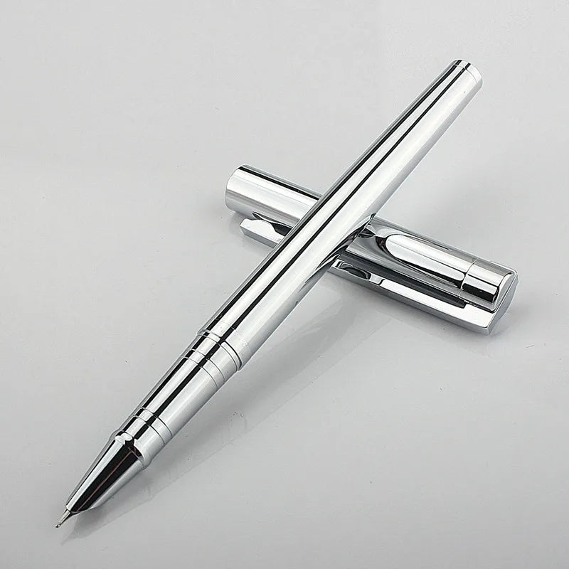 Jinhao 126 Silver Business Office EF/ F Nib Fountain Pen Student School Stationery Supplies Ink Calligraphy Pen PK35 Quake