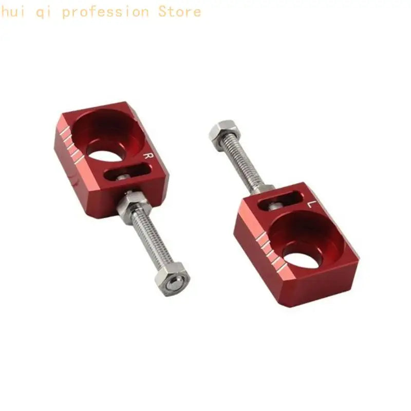 Motorcycle Chain Tensioner Rear Axles Blocks Wheel Axles Hub Spacer For Dirt Bike Rear Wheel Adjustable Mechanism H8WE Quake