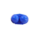 2/4 Grids Camping Holder Foldable Egg Tray Egg Storage Box Portable Organizer Case Quake blue-2 grids 1-tier