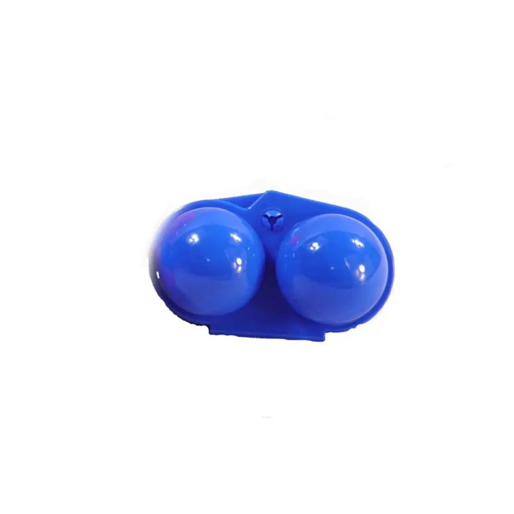 2/4 Grids Camping Holder Foldable Egg Tray Egg Storage Box Portable Organizer Case Quake blue-2 grids 1-tier