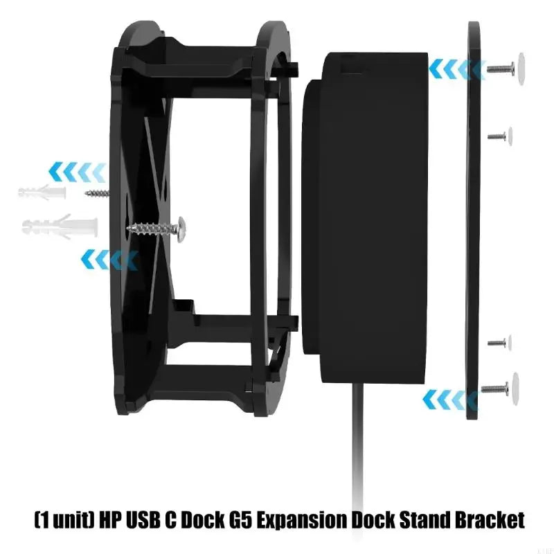 Desk Dock Holder Mount with Vertical Acrylic Form, Clean Table Stand for Dock Storage in Home Office and Meeting Desk Areas K1KF Quake
