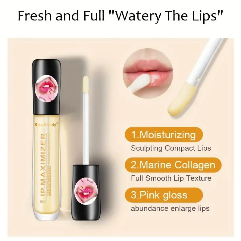 Waterproof Lip Liner And Clear Lip Gloss Kit Plumping Shine Graduation Gift for Students Grad Season Present with Long-Lasting M Quake
