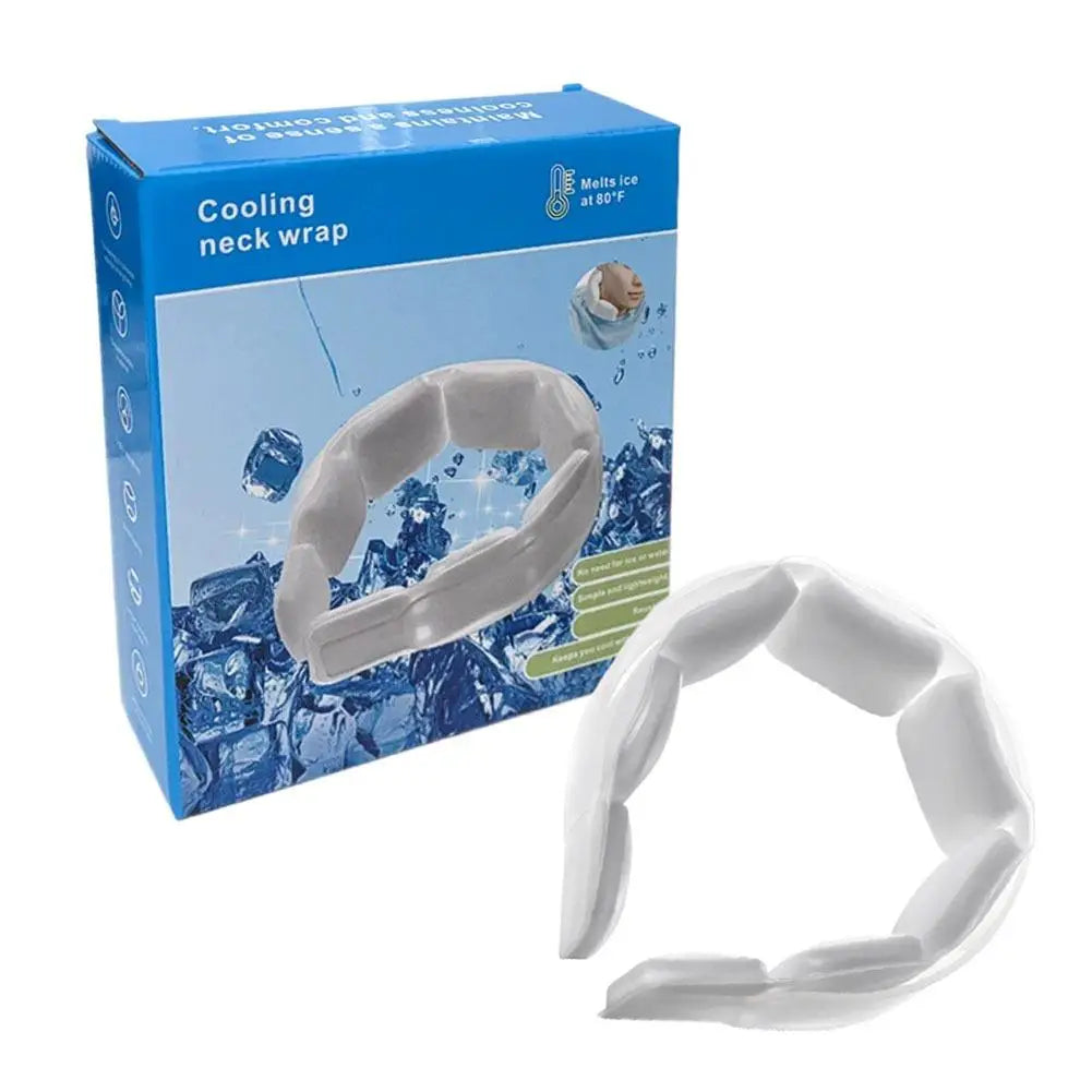 New Summer PCM Ice Neck Ring Hanging Cooling Collar Outdoor Portable Heat Relief TPU Soft Long Lasting Cool Essential Quake