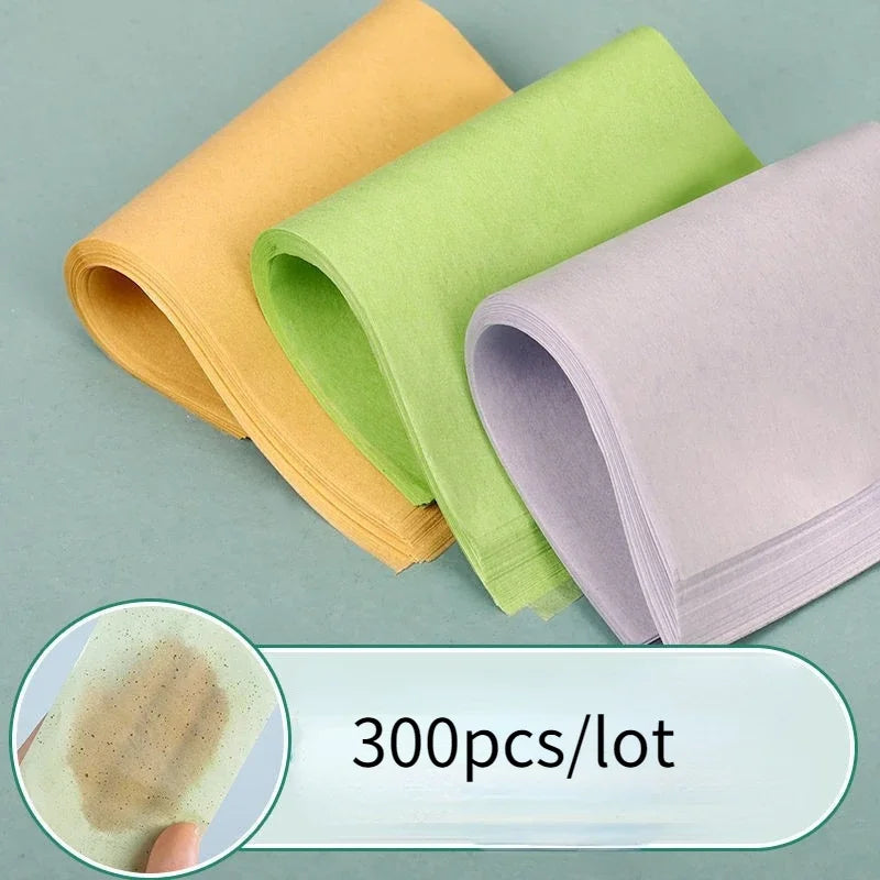 300Sheets Green Tea Facial Oil Blotting Sheet Makeup Paper Absorbent Women Face Control Paper Oil Cleansing Cosmetic Tool Quake