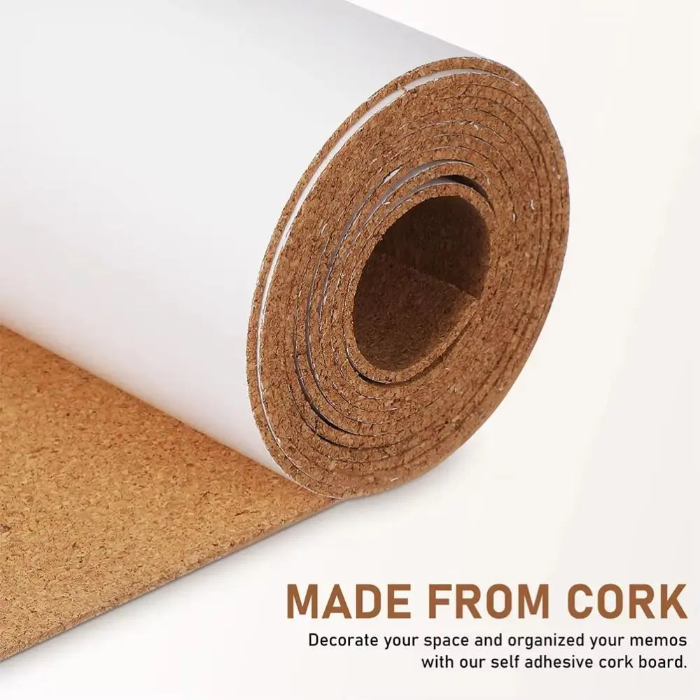 1m Self-Adhesive Cork Roll 2mm Thick Square Cork Pad Cork Board Quake