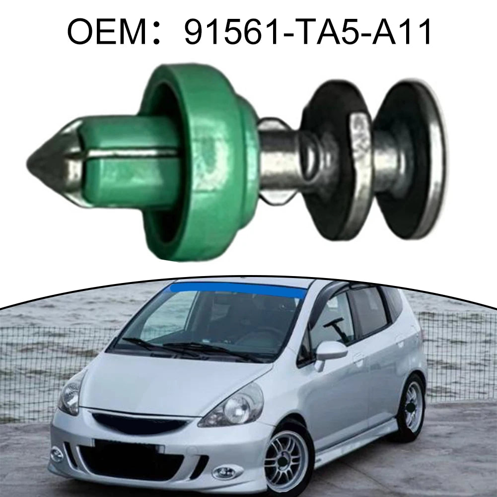 Windscreen Push Type Guard Ring Clip for Pillar Joystick Panel 91561-TA5-A11 Green Plastic For Honda Compatible Quake