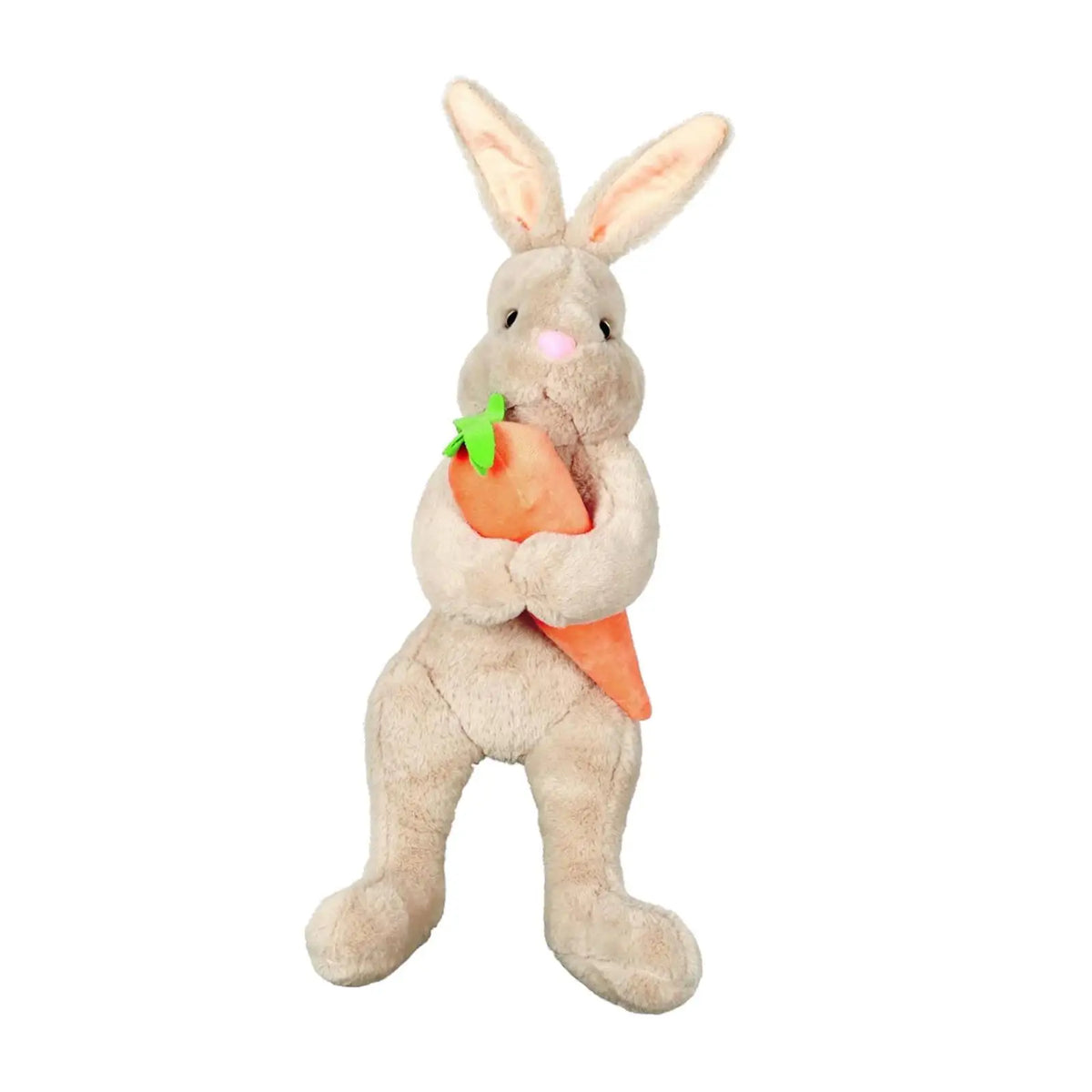 Easter Bunny Tree Topper Ornaments Decoration Plush Doll for Home Party Supplies Basket Stuffers Festival Toddlers Kids Table Quake brown