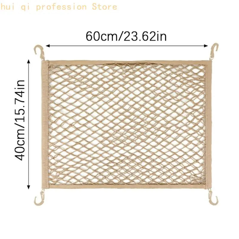 Car Trunk Cargo Net Storage Organizers, Elastic Cargo Net for Travel and Tool H8WE Quake