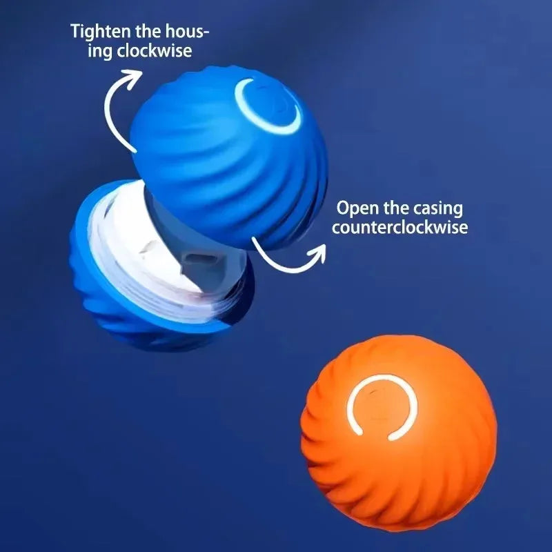 1pcs Dog Toys Intelligent Gravity Jump Ball Rechargeable Bite-Resistant Rolling Ball Cat And Dog Chase Interactive Pet Toys Quake