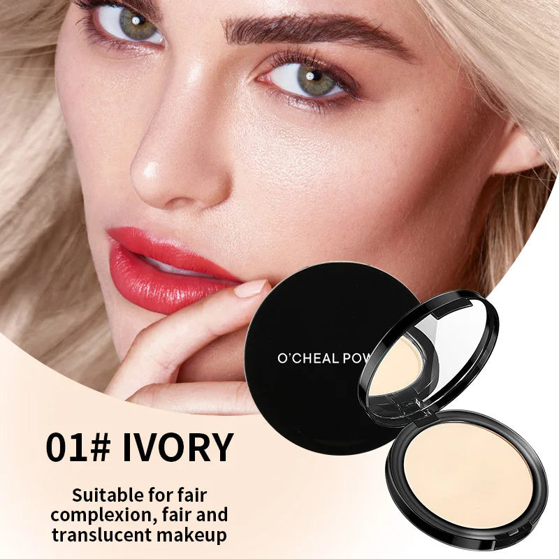 OCHEAL Lady's Loose Setting Powder Concealer Repairing Oil Control Moisturizing Waterproof Sweatproof Makeup for Women Quake 01