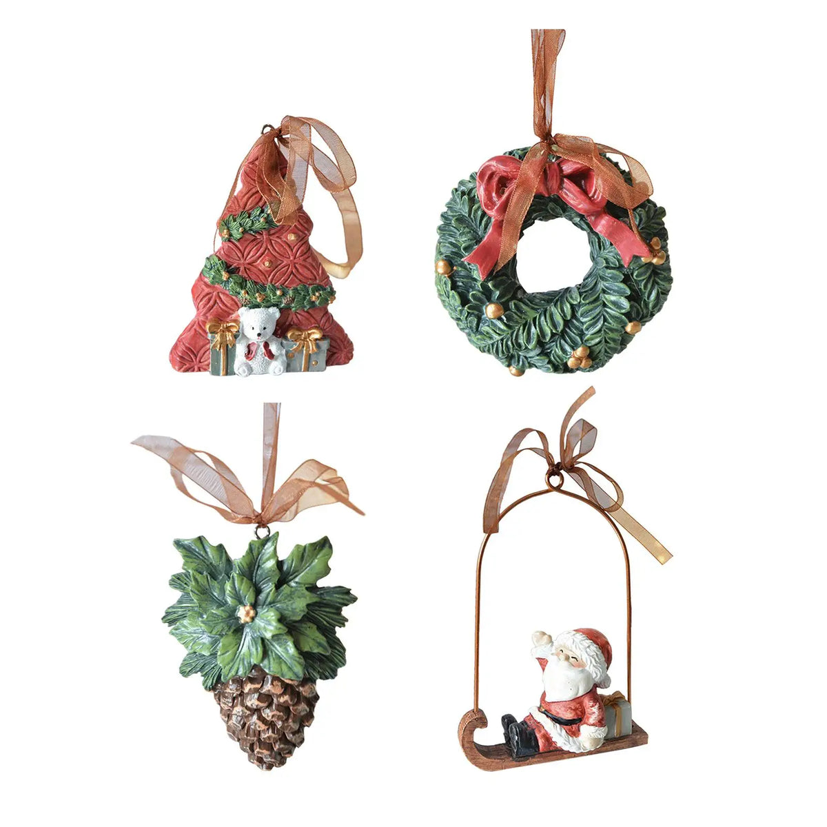 Christmas Hanging Ornament Festive Ornament Easy to Use Decorative Hanging Decoration for Party Room Family Shelves Friends Quake