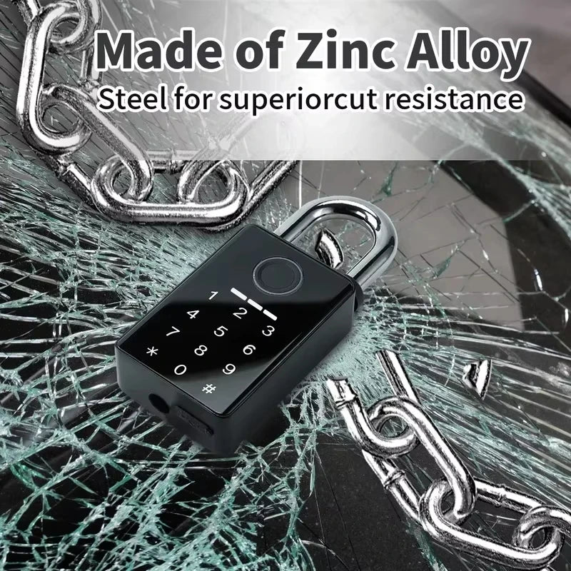 Waterproof Padlock Electronic Lock Keyless Unlock Heavy duty Padlock for home house Warehouse garage Quake